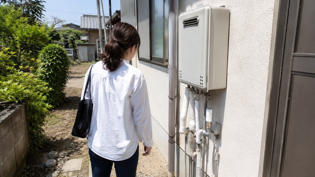 給湯器の年式とお湯の出方を確認する